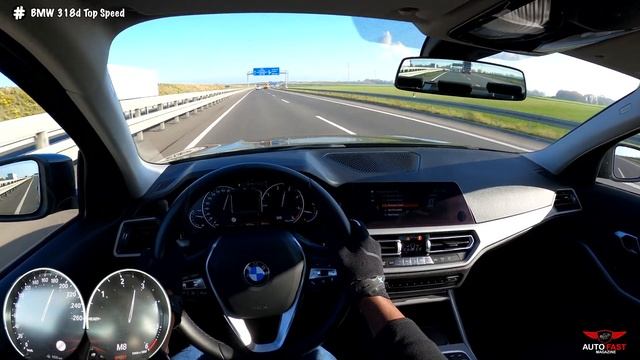 BMW 318d G20 150 HP | TOP SPEED DRIVE ON AUTOBAHN