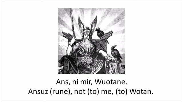 Old High German: Ans, ni mir, Wuotane 108 times смотреть онлайн