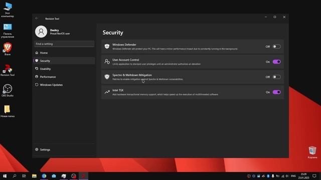 ReviOS сборка на Windows 10 ( 22H2 19045.2364 ) смотреть онлайн