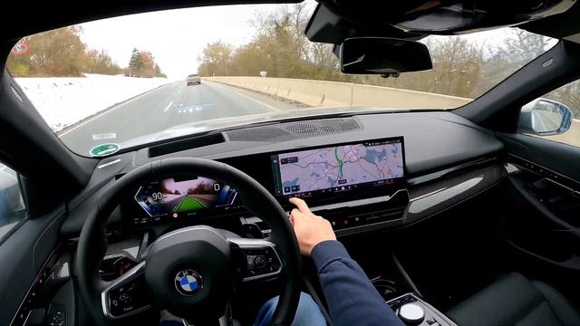 2024 BMW 520d XDrive Mild Hybrid POV Test Drive (G60)