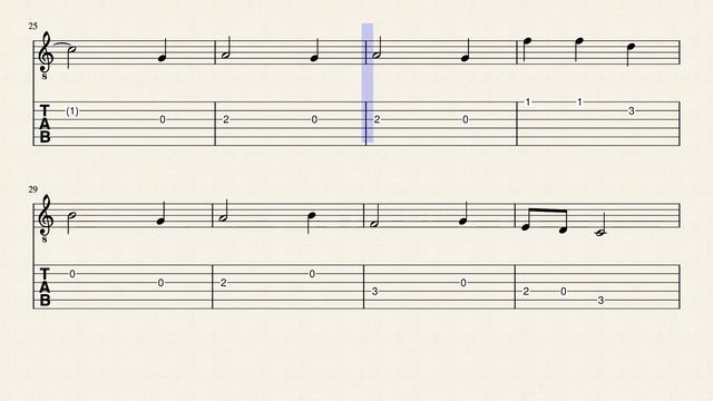 🎶 CIELITO LINDO - EASY GUITAR TABS & STAFF NOTATION 🎶 смотреть онлайн