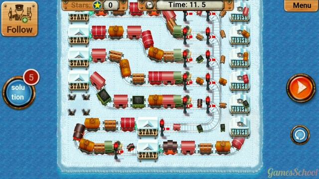 Lay Rail Track Express Puzzle Game | Rail Maze 2 | Android Gameplay #373 смотреть онлайн