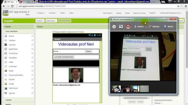 aula 6383 app inventor Testando no aparelho real play store Storage TinyDB смотреть онлайн