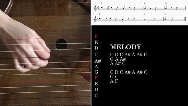 Как сыграть // How to play: London Bridge Is Falling Down. Гусли // Russian psaltery смотреть онлайн