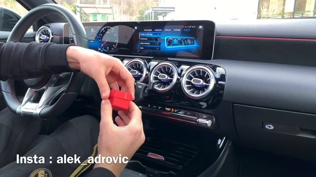 Install Couvre Bouton Start Stop Red et Support Téléphone Mercedes Benz W177 ( AliExpress ) смотреть онлайн