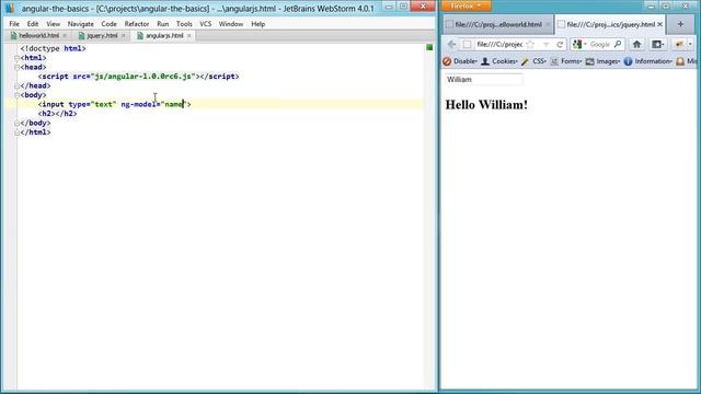 AngularJS Hello World смотреть онлайн