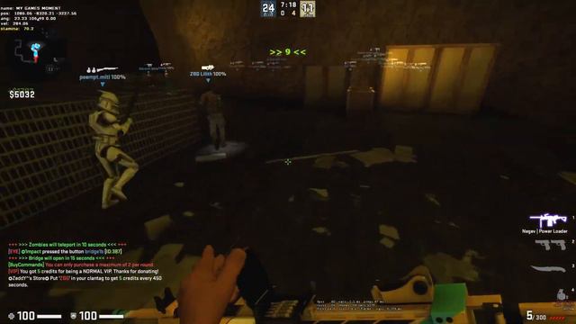 CS:GO ZOMBIE ESCAPE MOD MAP ze_ripsuhdude_v1_6 (fail) смотреть онлайн