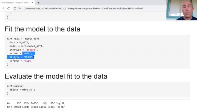 Item Response Theory - Confirmatory Multidimensional Item Response Theory смотреть онлайн