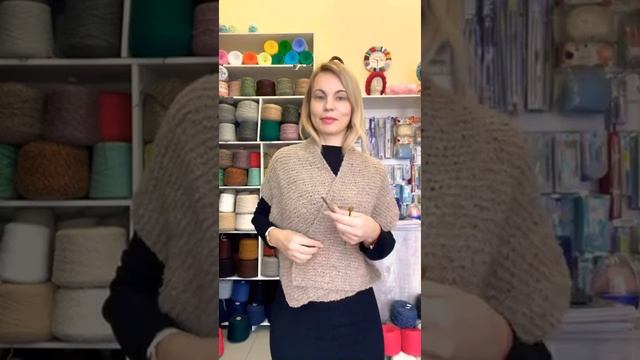 Жилет из шарфа смотреть онлайн