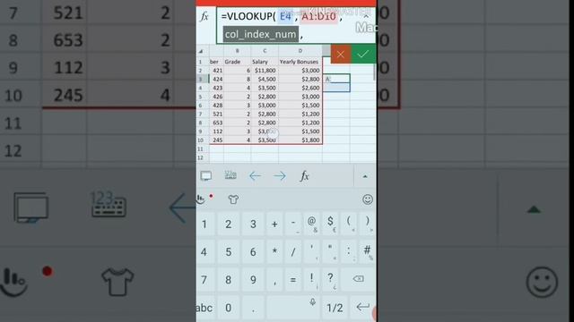how VLOOKUP works on excel/Android Phone смотреть онлайн
