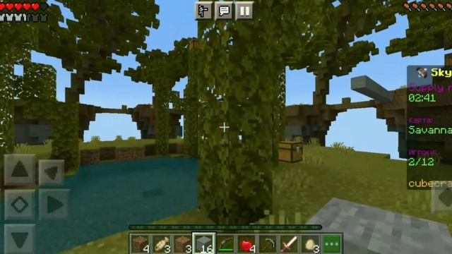 ?Майнкрафт-просто играю на сервере Cubecraft смотреть онлайн