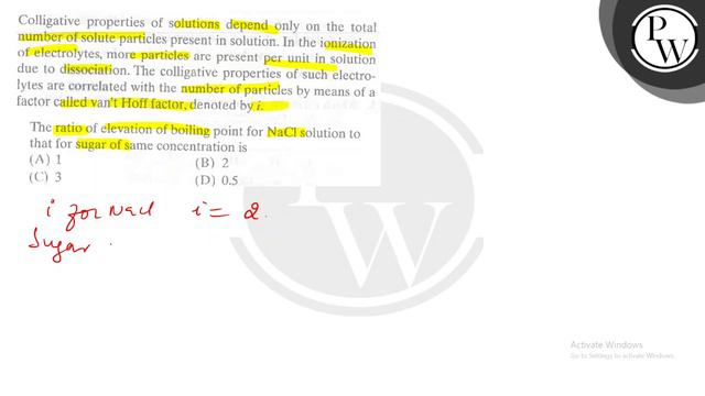 Colligative properties of solutions depend only on the total number of solute particles present i.. смотреть онлайн
