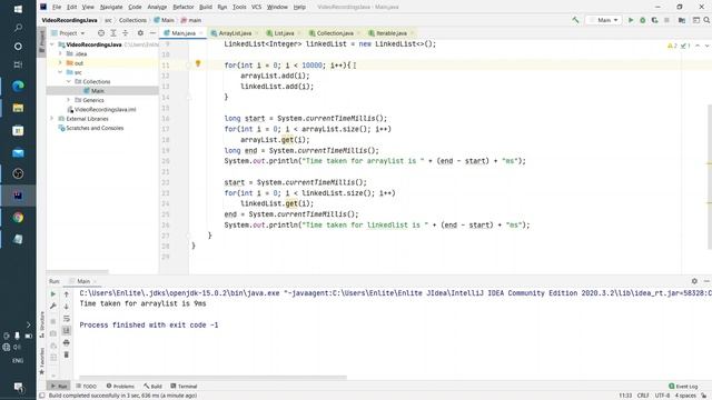 Java урок - 18.2.3 Коллекции. Отличия ArrayList от LinkedList смотреть онлайн