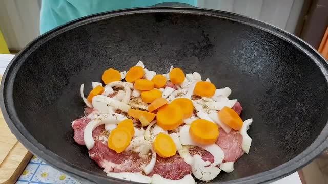 БАСМА В КАЗАНЕ! Классический узбекский рецепт! смотреть онлайн