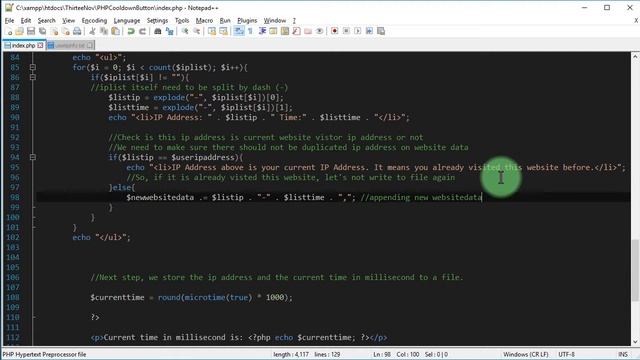 Cooldown Button Tutorial with PHP backend and IP Address detection смотреть онлайн
