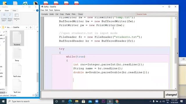 Data File Modification of Data File making changes in the data file using program java code смотреть онлайн