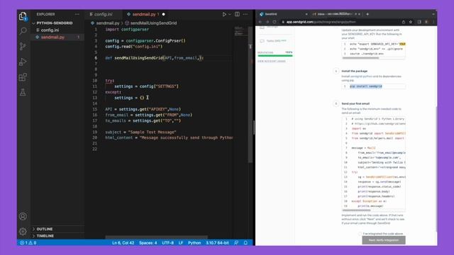 Send Mail Using Python (SendGrid) смотреть онлайн