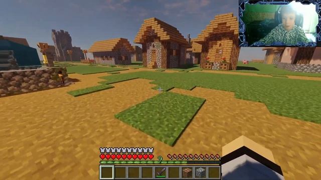 Обзор нашей улутшающей деревни в Майнкрафт смотреть онлайн