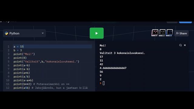 Python-ohjelmoinnin perusteet 1/10 - Muuttujat ja tulostaminen, peruslaskutoimitukset смотреть онлайн