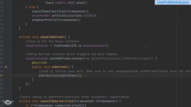 #26 Pull to Refresh | Swipe Down to Refresh | Login and Register Android App using Firebase смотреть онлайн