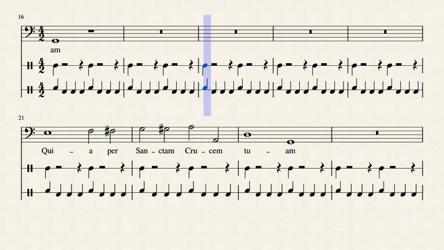Christe Adoramus Te - Claudio Monteverdi (Bass) Practice Aid смотреть онлайн