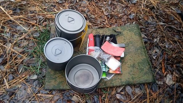 Компактный набор титановой посуды на одного человека смотреть онлайн