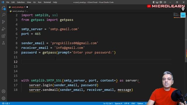 آموزش ارسال ایمیل با پایتون | از طریق اکانت جیمیل | Send email with Python смотреть онлайн