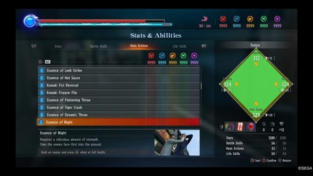 YAKUZA KIWAMI 2 All Skills