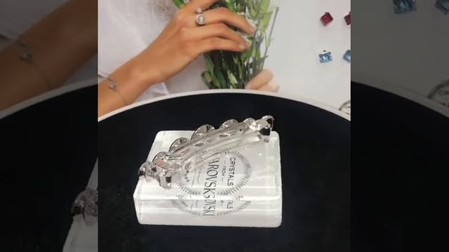 Заколка для волос с кристаллами Swarovski