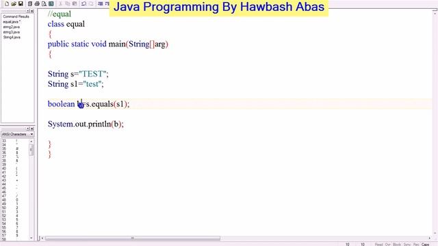 48 String equals in java فێربونی پرۆگرامسازی جاڤا смотреть онлайн