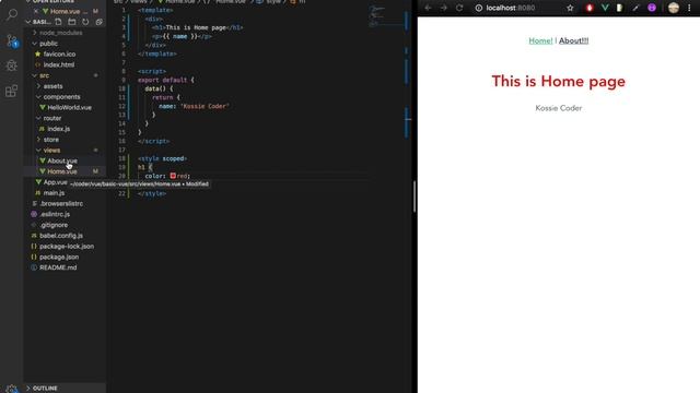 [뷰js 2 (vuejs 2) 기초 익히기 기본 강좌] 15 싱글 파일 컴포넌트 (Single File Component) смотреть онлайн