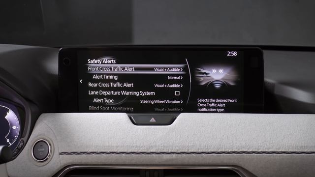 The Mazda CX-60 - How to Adjust the settings of the Lane Departure Warning Systems смотреть онлайн