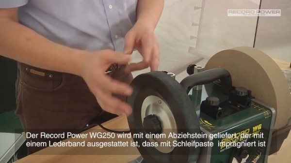 Introduction to the Record Power WG250 Wet Stone Sharpening System (German)