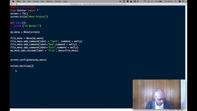 7.9 Python with Tkinter: Introduction to creating Drop Down menus in Python with Tkinter смотреть онлайн