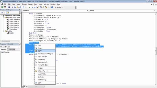 Belajar VBA Excel 14 : Otomatisasi Pembuatan Laporan Menggunakan Record Macro Pivot Table смотреть онлайн