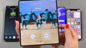 Viber, KakaoTalk, WhatsApp & Incoming Call Huawei NY90 + Z Fold 5 + Motorola E30N + iPhone Xs