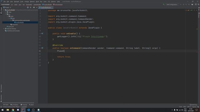 Como criar um plugin para servidor de Minecraft - Java for Bukkit #1 v2.0 смотреть онлайн