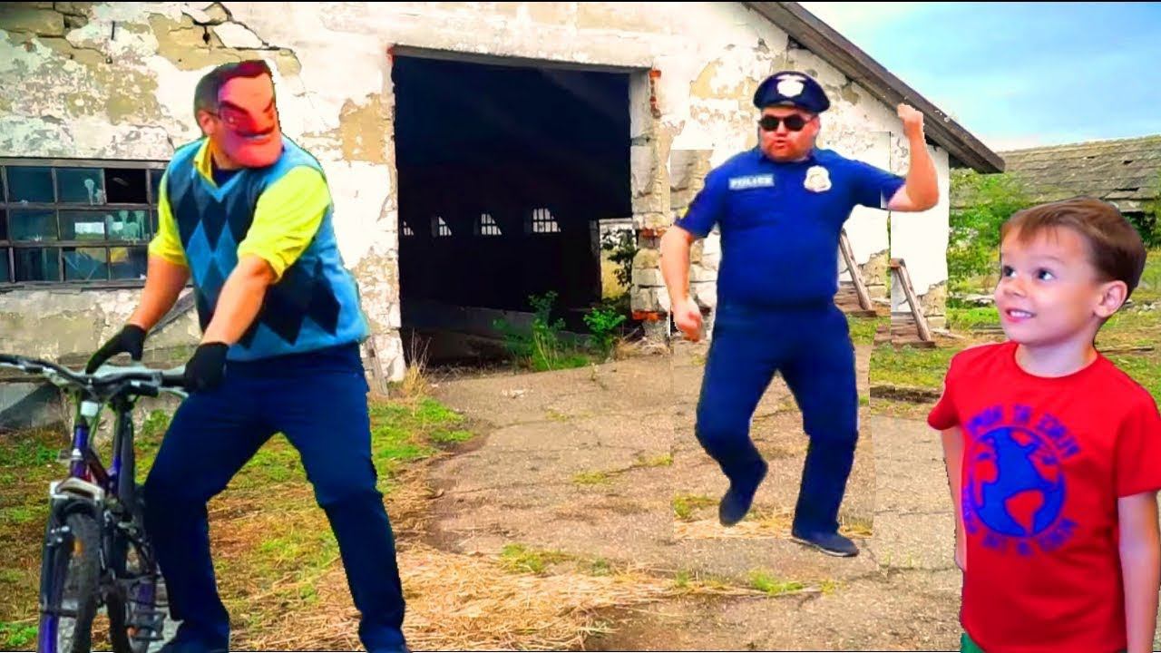 Hello Neighbor - Привет Сосед угнал велосипед полицейского смотреть онлайн