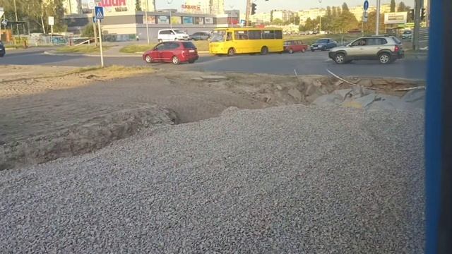 Ремонт Борщаговской линии скоростного трамвая 18.08.18 смотреть онлайн