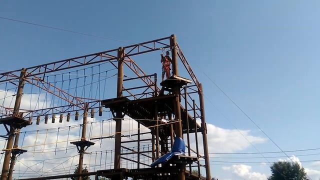 Веревочный аттракцион. Попробовали-понравилось! смотреть онлайн