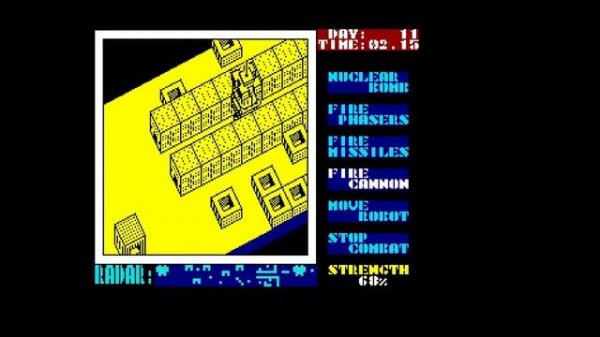 Nether Earth Spectrum - одна из первых стратегий на спектруме