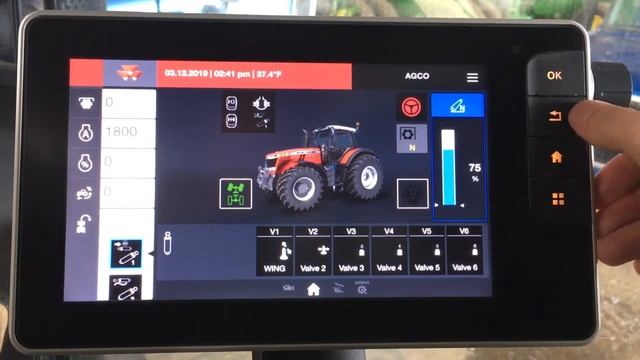MF 8700 S Series Tractor Datatronic 5 Monitor смотреть онлайн