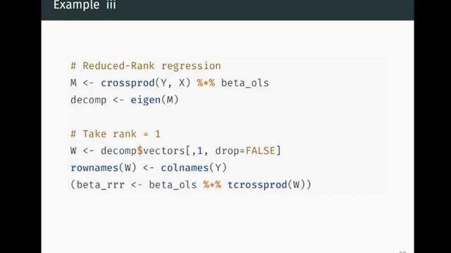 Reduced Rank Regression смотреть онлайн