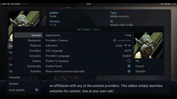 Enable and disable real debrid links in a build
