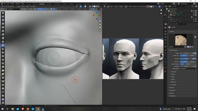 Blender Males Sculpt (Part 2) смотреть онлайн