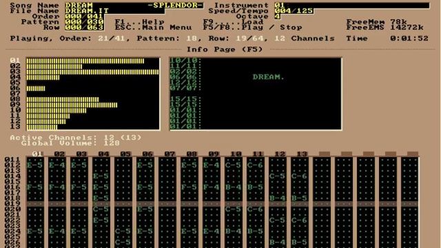 DREAM - SPLENDOR (Playing on Impulse Tracker 2.14) смотреть онлайн