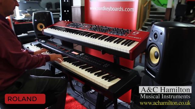 Nord Stage 3 88 vs Roland RD 2000 Comparison Demo смотреть онлайн