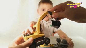Лего Экскаватор Транспортёр 4203 распаковка и обзор Lego Excavator Unboxing