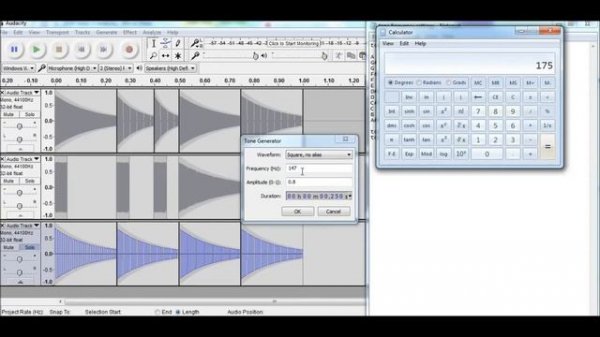 how to make 8 bit music with audacity.