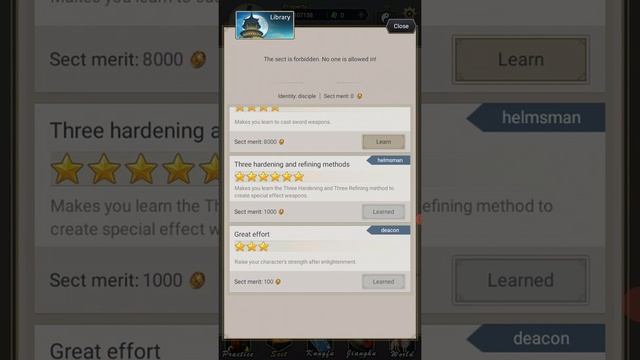 WuXiaWorld - SECTS AND SKILLS - Idle Mobile Game смотреть онлайн